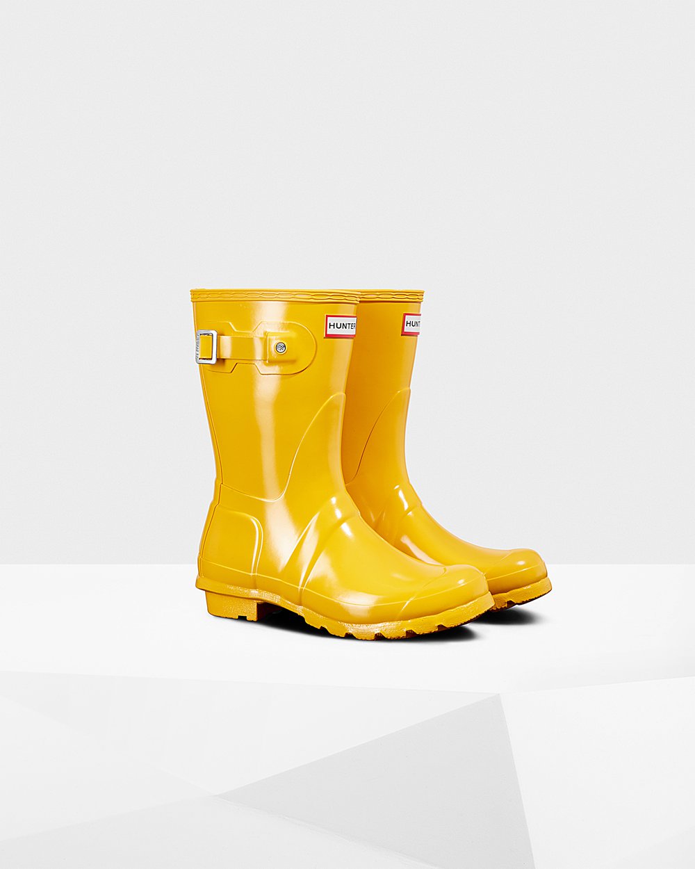 Botas De Cortas Hunter Mujer Original Gloss - Amarillo - Argentina 2879SUICX